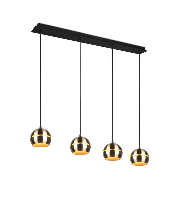 Innenpendelleuchte E14 aus satiniertem Messingmetall prezzo