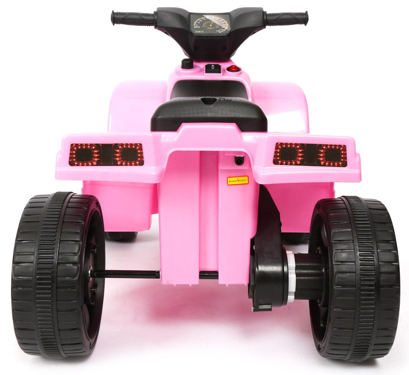 Mini Quad Elettrico per Bambini 6V Nero e Rosa