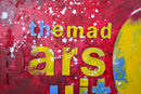Dipinto su Tela Music 5 100x3,5x100 cm in Legno e Canvas