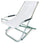 Klappbarer Liegestuhl in Aluminium Elba White