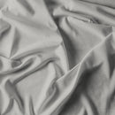 Set Lenzuola Sopra Sotto e Federe Linea Cloe in Raso di Cotone Grigio Chiaro Varie Misure