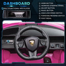 Macchina Elettrica per Bambini 12V con Licenza Lamborghini Sian FKP 37 Rosa