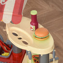 Cucina Giocattolo per Bambini 69X33X88 cm con 50 Accessori Rossa