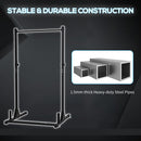 Porta Bilanciere 129x118x216 cm max 150Kg in Acciaio Nero