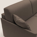 Divano Letto 3 Posti 189x96x96 cm Evans in Tessuto Marrone