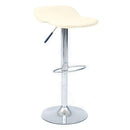 Sgabello in Similpelle Beige Design Moderno per Bar Casa Cucina Pub