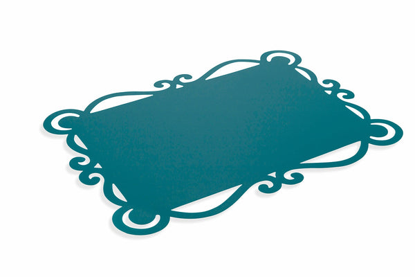 sconto Set mit 6 Kunststoff-Tischsets 44 x 32 cm Villa d'Este Home Tivoli Dorian Blue