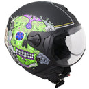 Casco Jet per Scooter Visiera Sagomata CGM Cancun 107S Nero Opaco 