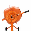 Betoniera Elettrica per Calcestruzzo Cemento 70L Portatile con Ruote