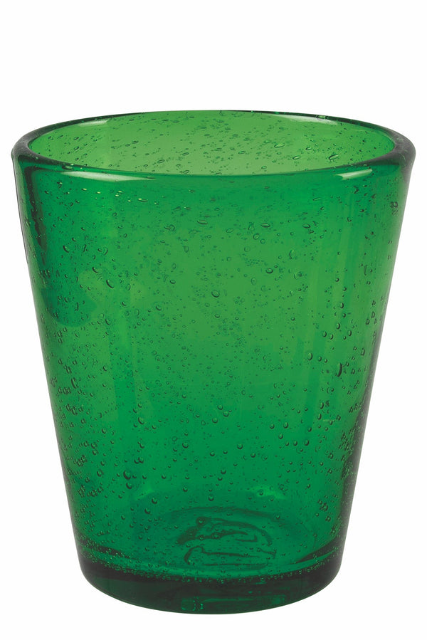 Set mit 6 Wassergläsern in Glaspaste 250 ml Villa d'Este Home Tivoli Dunkelgrün Cancun Satin sconto