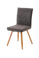 Set di 4 Sedie in PU Morbido 89x53x43cm TFT Chair Grigio