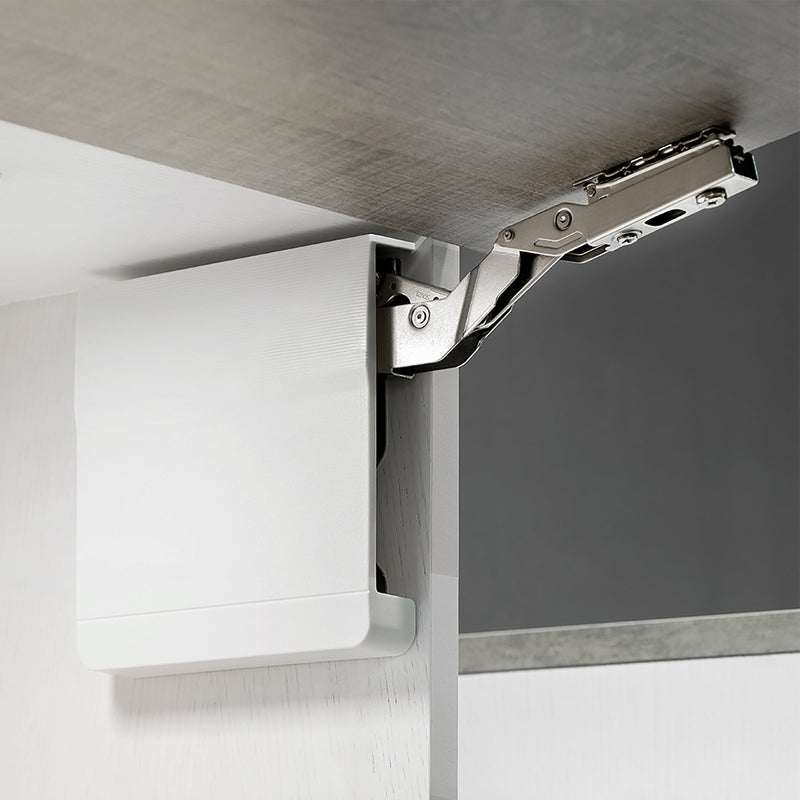 Braccetto per Ante a Ribalta Forza 960 - 2040 Plastica Bianca Acciaio e Tecnoplastica Emuca