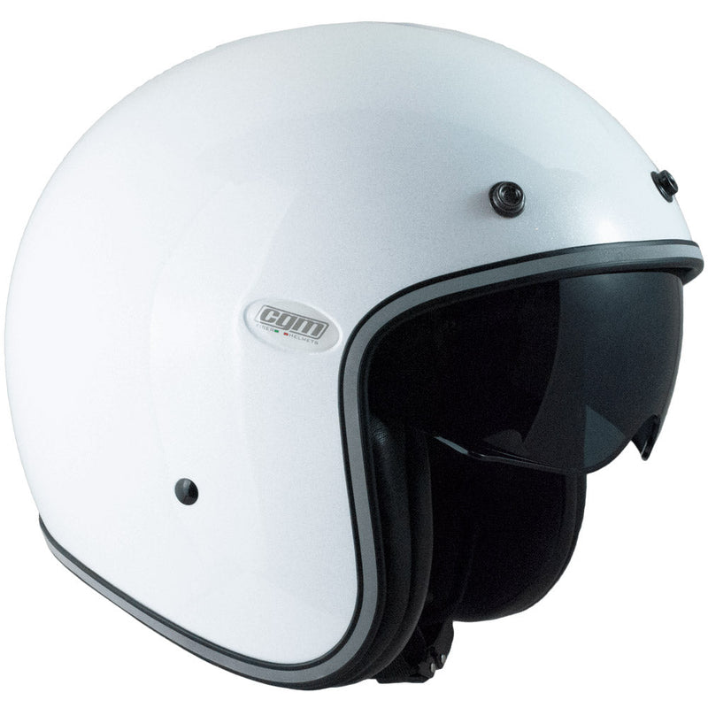 Casco Jet per Scooter CGM Porto Diamond 177Y Bianco Glitter Varie Misure