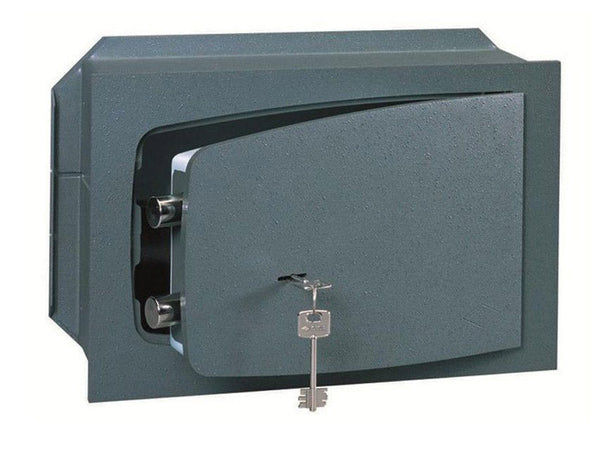 prezzo Wandtresor mit Schlüssel 31 x 19 x 19,5 cm aus grauem Stahl