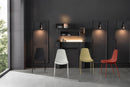 Set 4 Sedie 49x48,5xH88 cm in Polipropilene Frida Nero
