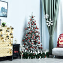 Albero di Natale Artificiale Innevato 180 cm 472 Punte  Verde
