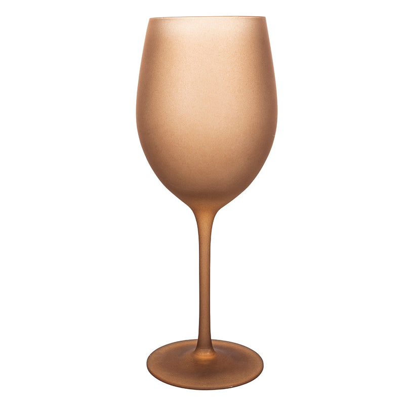 Set 6 Calici Effetto Ghiaccio Happy Hour Chocolate in Vetro VdE Tivoli 1996 Cioccolato