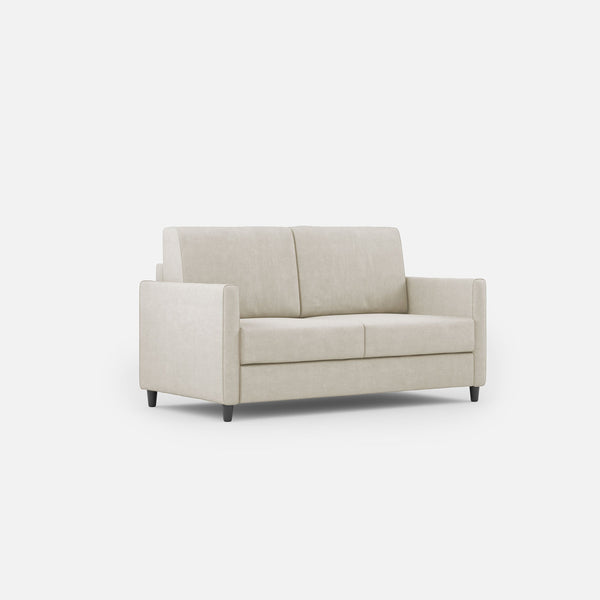 sconto Divano 2 Posti 138x85x85 cm Karay in Tessuto Latte