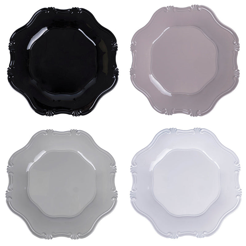 Set 4 Sottopiati Ø33 cm  in Plastica VdE Tivoli 1996 Hippy 