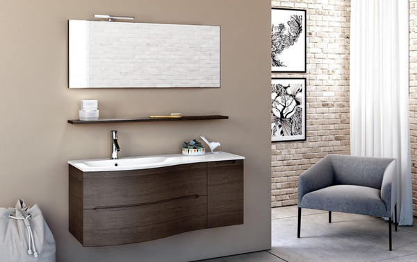 Badezimmer-Hängeschrank 121,5 cm TFT Swing Dark Oak S prezzo