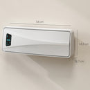 Stufa Ceramica 2000W a Parete con 3 Modalità Temperatura Regolabile Timer Telecomando Bianco      