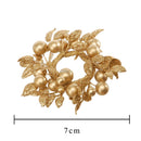 Set 12 Giro Candela con Bacche Ø 7 cm in Sintetico