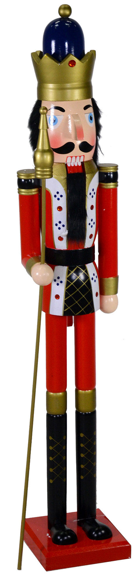 acquista Holz Nussknacker Soldat 21x21x123 cm Adami Red Dekoration