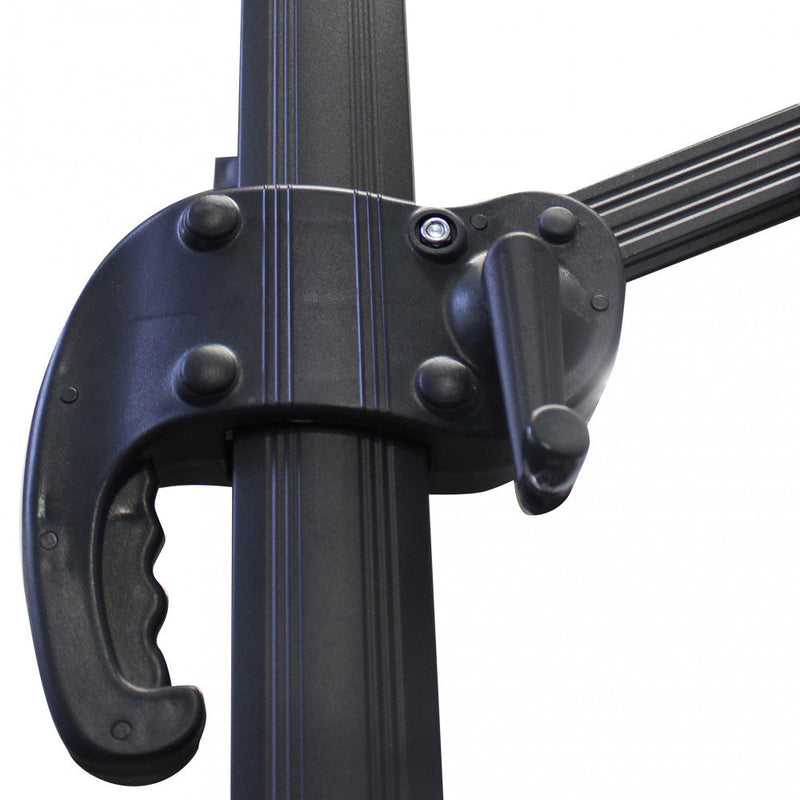 Ombrellone da Giardino Saturno Decentrato 3x4 m in Alluminio  Telo Ecru