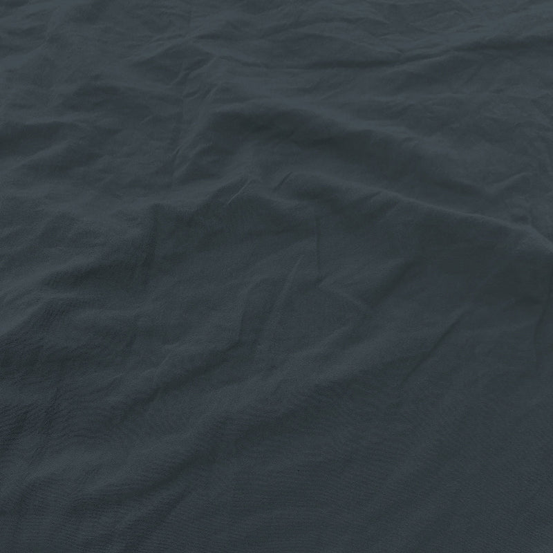 Copripiumino con Sacco e Federe Linea Water Washed Grigio Scuro