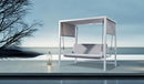 Dondolo Letto 3 Posti da Giardino 234x130x194 cm in Alluminio con Cuscini Grigio Chiaro