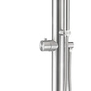 Doccia da Giardino 230x18x42 cm con Miscelatore e Doccetta Sined Sassari Inox satinato