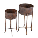 Set 2 Vasi in Ferro con Alz 31 H 69