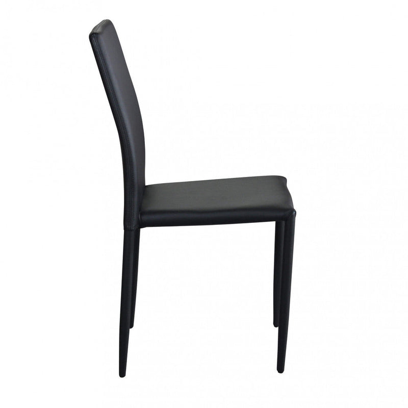 Sedia Cammie 41x50x91 h cm in Similpelle Nero