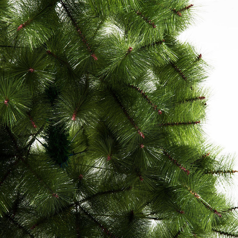 Albero di Natale Artificiale 180 cm 383 Rami e Supporto in Ferro 