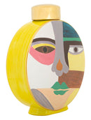 Vaso Piccassy Color Round 23x9x28 cm in Ceramica Multicolor      