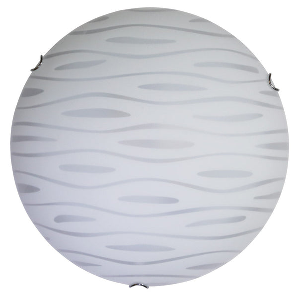 Deckenleuchte 2xE27 Haken Chromplatte Glas Weiß Dekoriert Marea E-Energy Fulvia prezzo