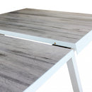 Tavolo Allungabile Seattle 205/265x105x75 h cm in Alluminio Bianco