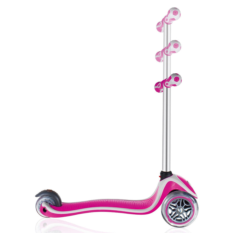 Monopattino 3 ruote Doppia Iniezione 3 Altezze Max 50Kg Globber Primo Plus Rosa