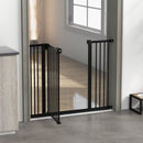Cancellino per Cani Estensibile 74-100x77 cm in Metallo Nero