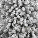 Albero di Natale Innevato Danubio 180 cm 1056 Rami Super Folto Effetto Neve Bianco      