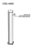 Fontana da Esterno con Rubinetto Arkema Jolly Grigio Antracite