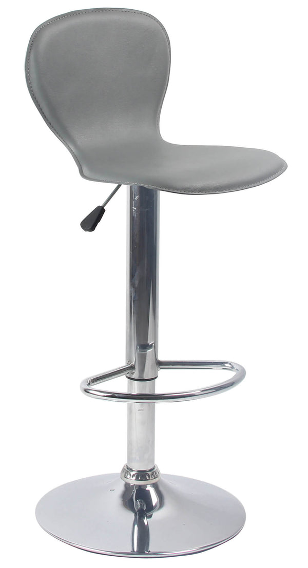 Grauer Hocker Motti Orlando mit Gasdruckfeder und Drehsitz aus Kunstleder acquista