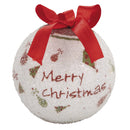 Set 14 Palle di Natale Ø7,5 cm in Polyfoam con Box Bianco