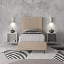 Letto Singolo Goya Tortora Varie Misure