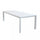 Houston Ausziehbarer Tisch 135/180x80x75 h cm in Weißaluminium
