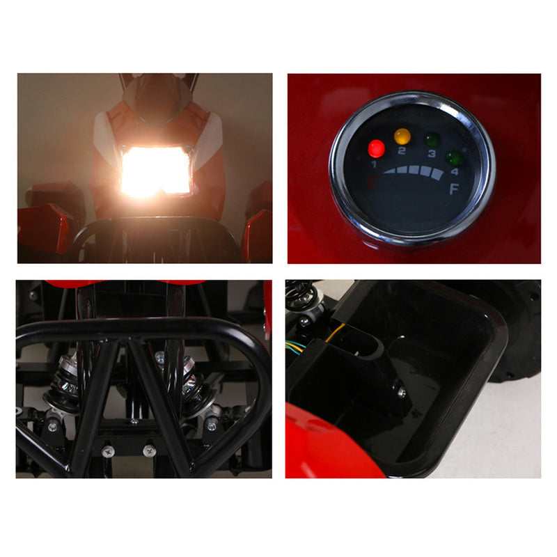 Quad Elettrico per Bambini 12V Kidfun Rosso