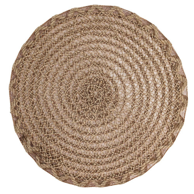 Set 4 Tovagliette Ø38x0,3 cm  in Lino e Poliestere VdE Tivoli 1996 Shades of chocolate