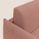 Divano Letto 3 Posti 195x95x96 cm in Tessuto Salmone