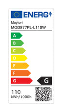 Lampada pendente Modern in Metallo Nola Bianco