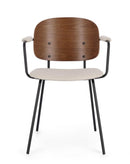 Set 2 Sedie 57x60x80 cm Sienna in Tessuto Beige